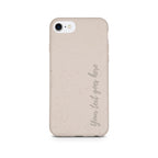 Personalized Natural White Vertical Text Phone Case