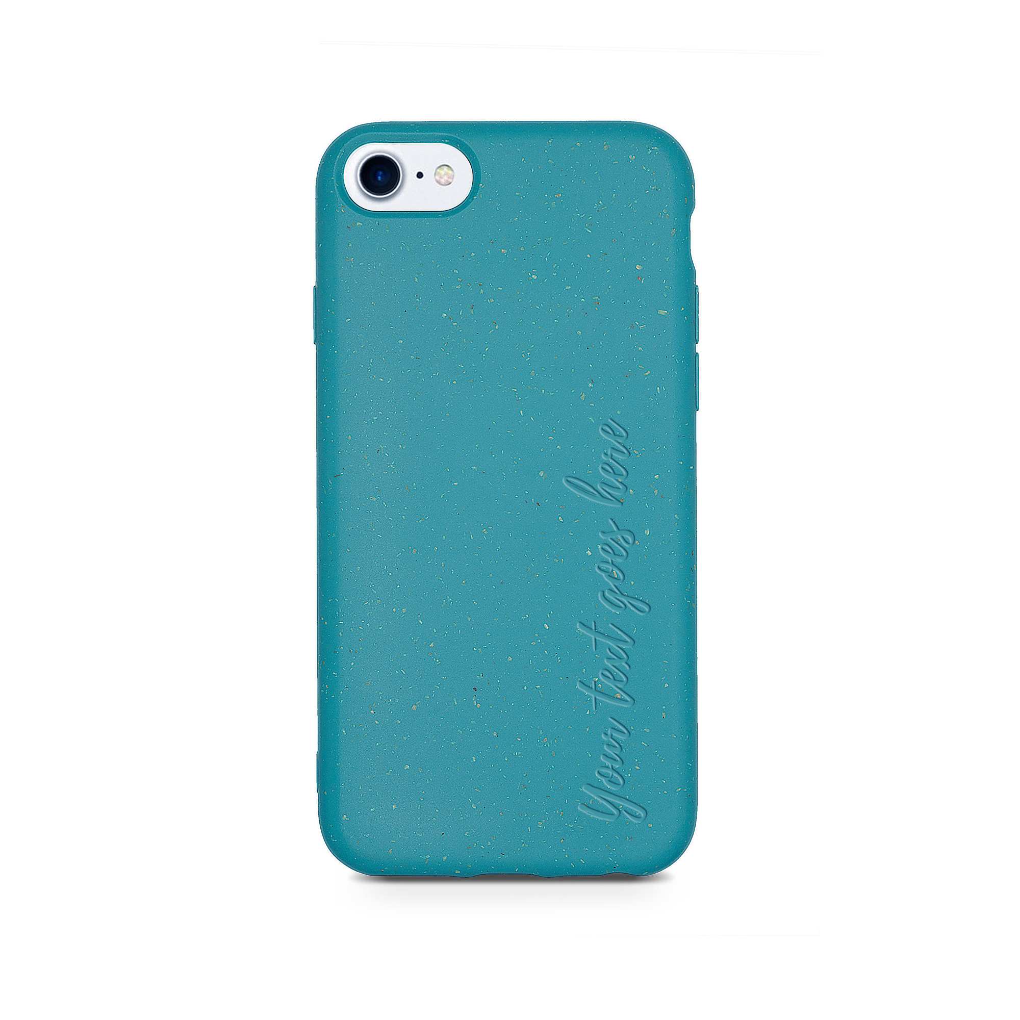 Personalized Ocean Blue Vertical Text Phone Case