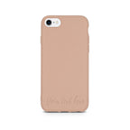 Horizontal Custom Text on Biodegradable Pastel Pink iPhone Case