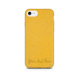 iPhone SE Horizontal Custom Text Yellow Case