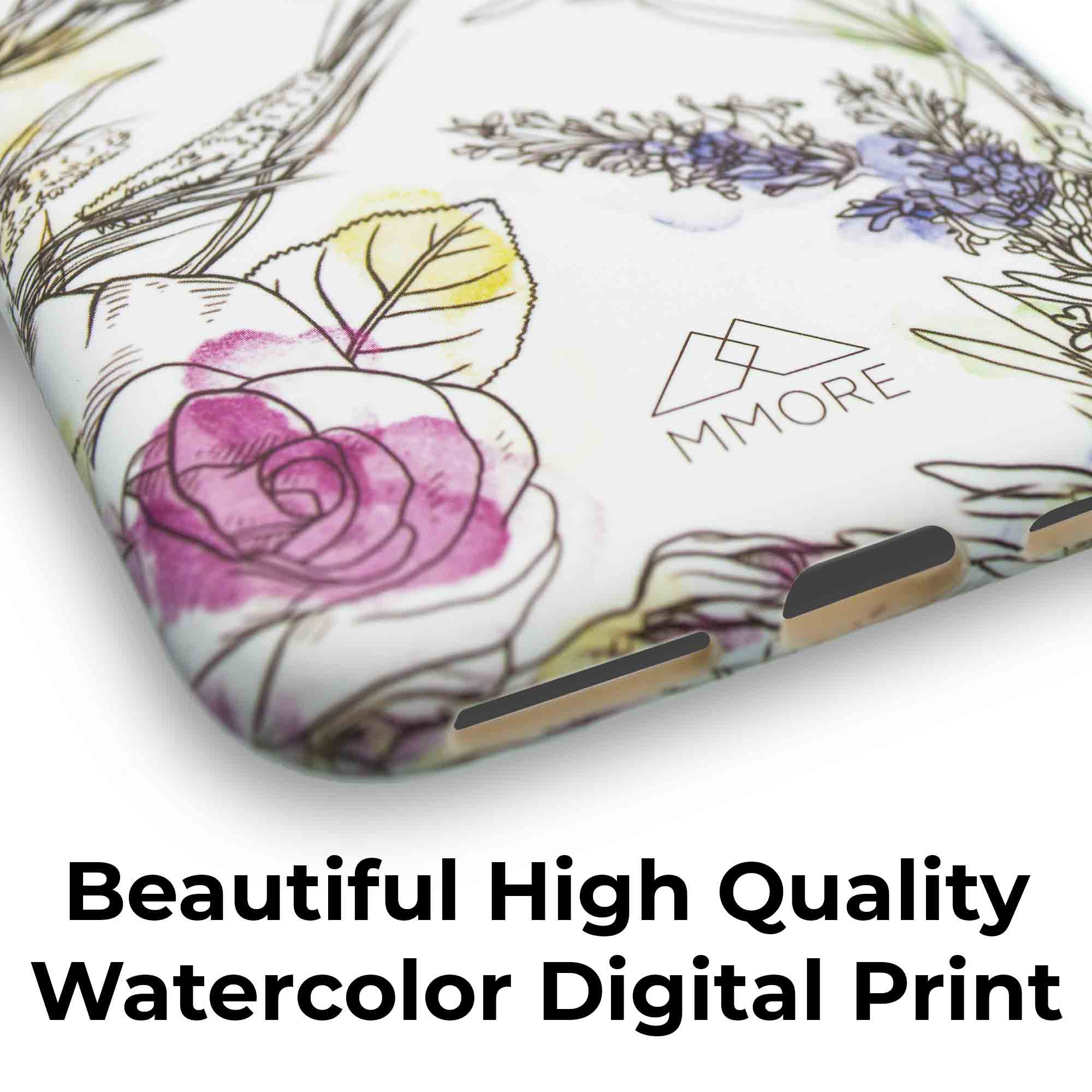 Close Up of MMORE Watercolor Design Case