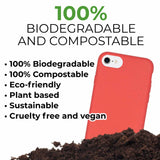 Fully Biodegradable and Compostable Red phone Case