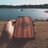 Natural Wood Compass Phone Case