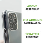 Fully protective transparent sustainable phone case 