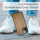 Durablee and Drop Tested American Walnut Phone Case