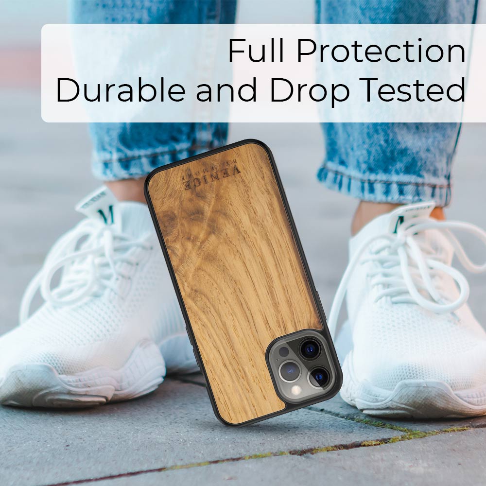 Durable and Drop Tested Oak Wood Phone Case