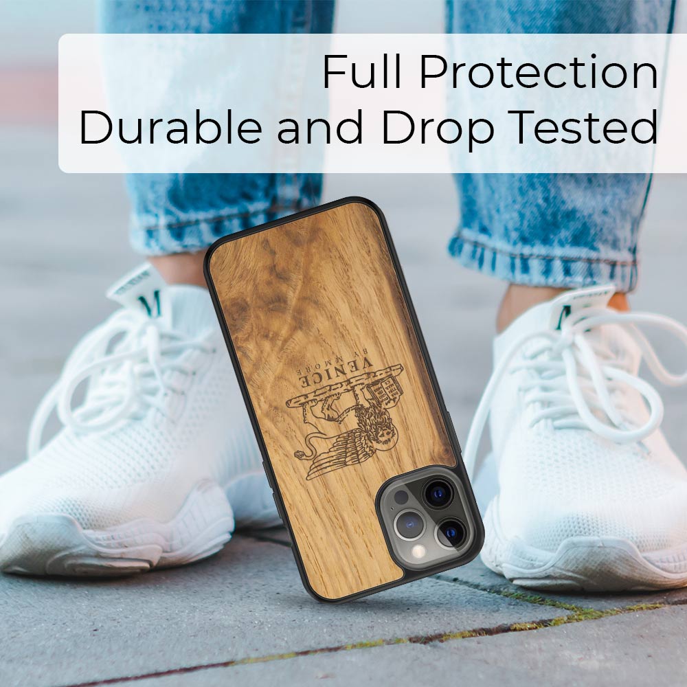 Durable and Drop Tested Oak Wood Phone Case