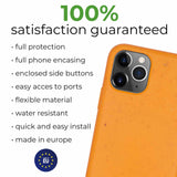 Flexble Durable Orange Biodegradable Phone Case