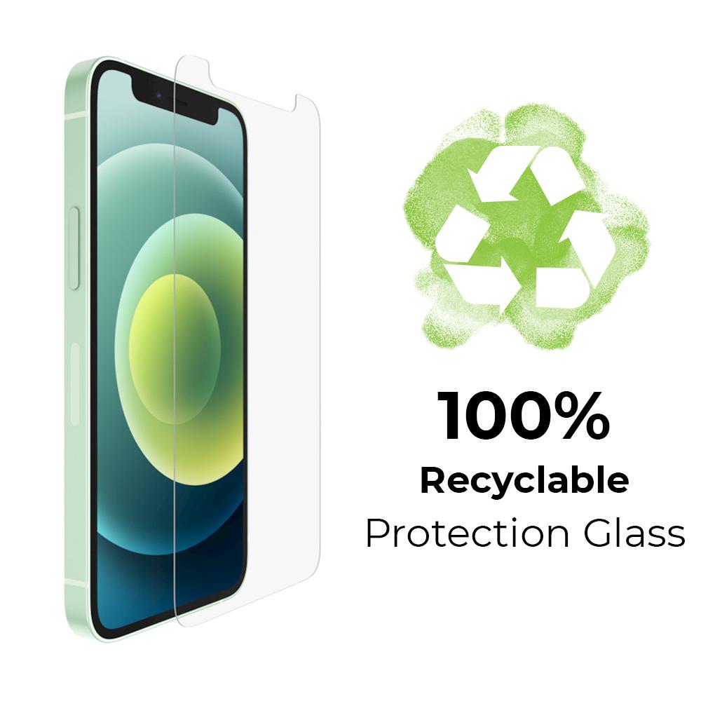 Vollständig recycelbarer Schutz aus gehärtetem Glas