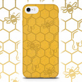 Honey Bee -  Biodegradable phone case - Yellow, Orange and Black