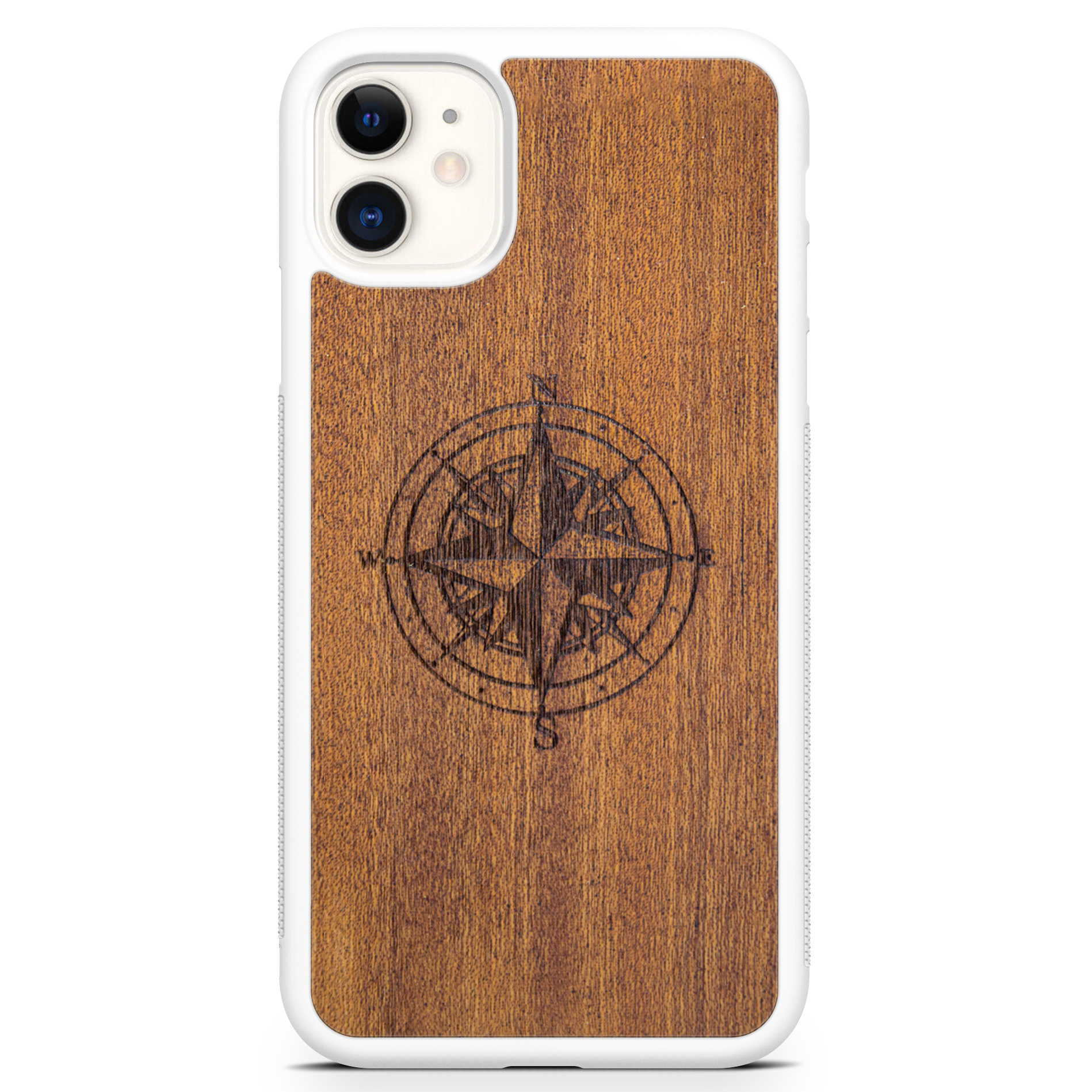 iPhone 11 Compass White Phone Case