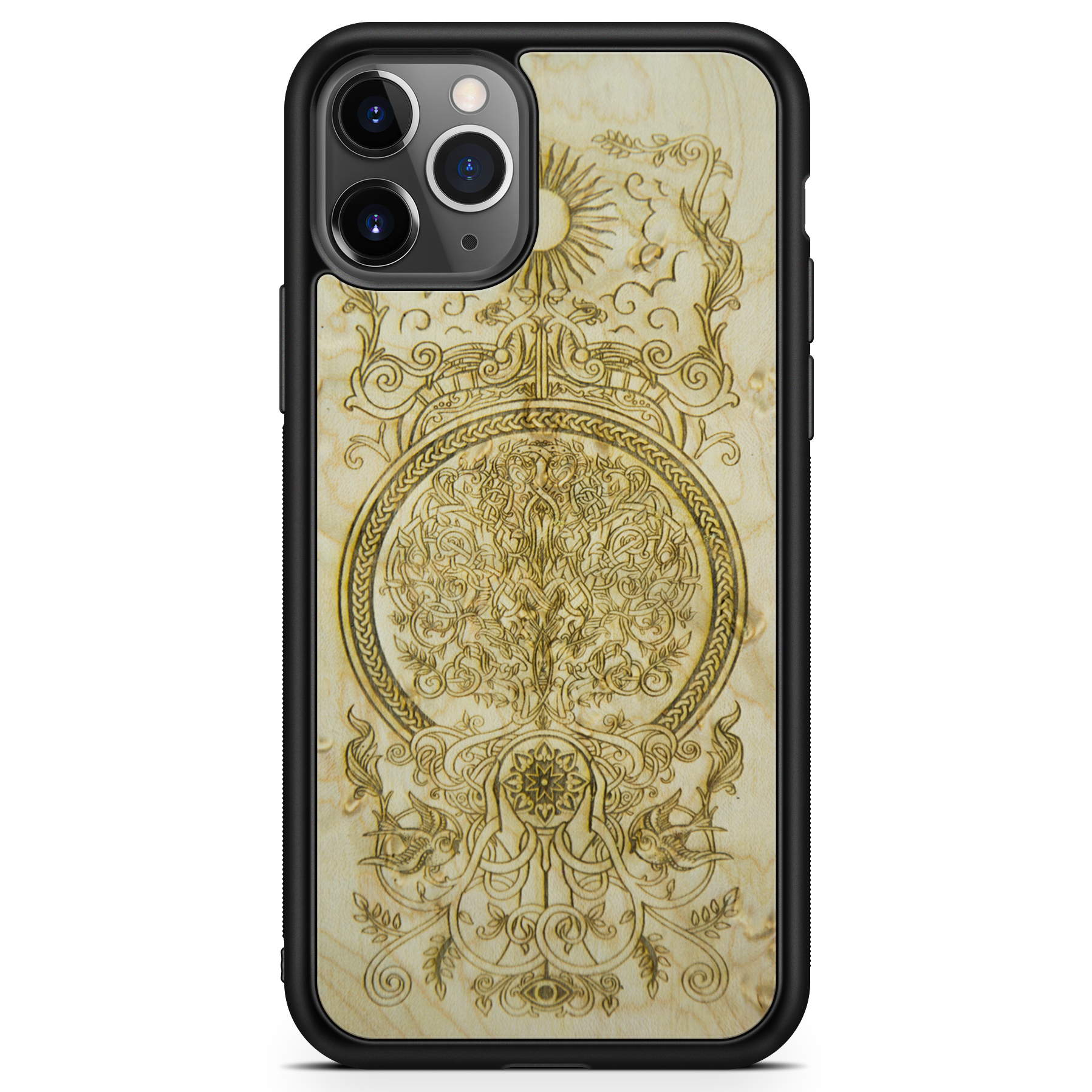 iPhone 11 Pro Wooden Tree of Life Phone Case