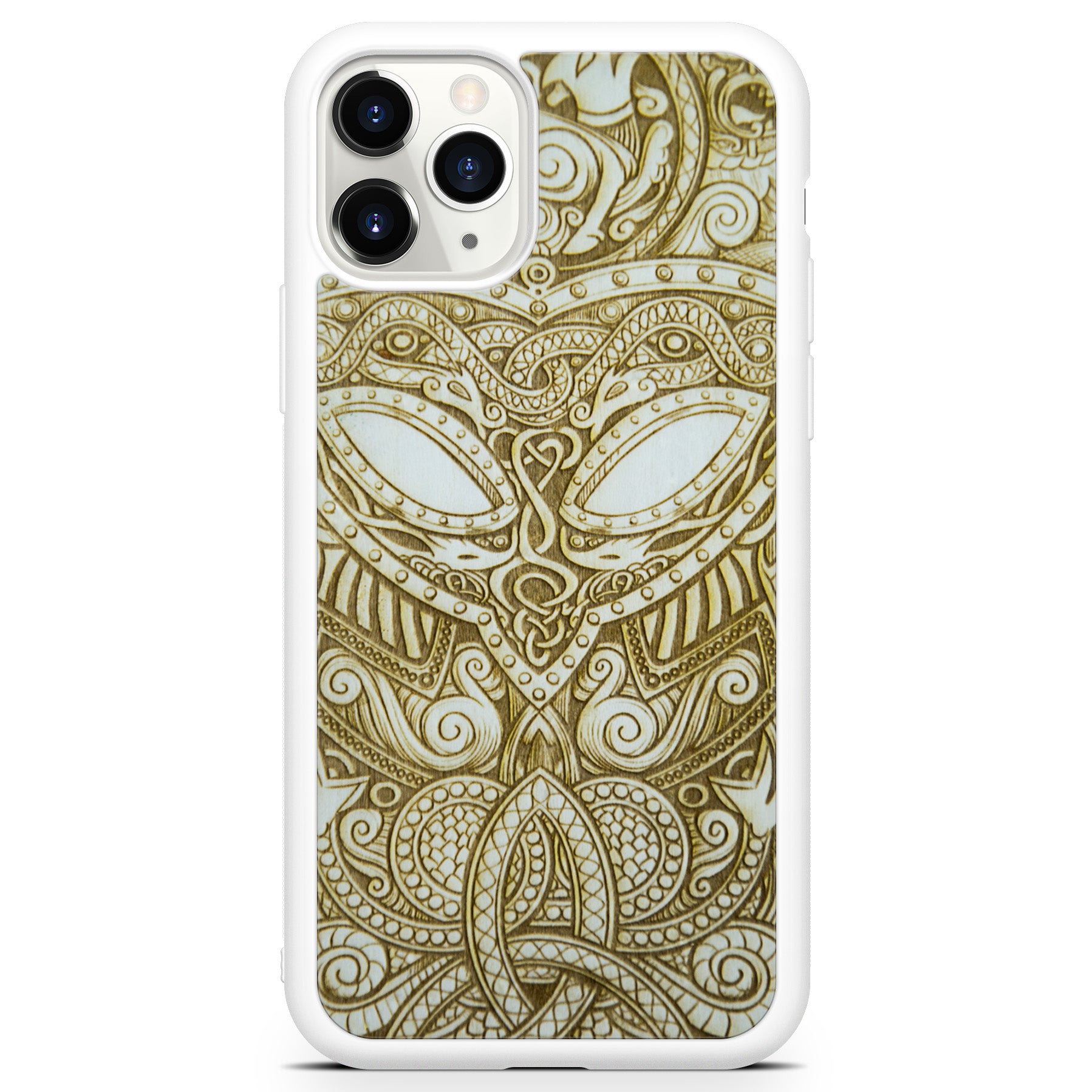 iPhone 11 Pro Viking Wood White Phone Case