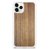 Funda para teléfono blanca de madera de nogal americano para iPhone 11 Pro