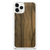 iPhone 11 Pro Ziricote Wood White Phone Case