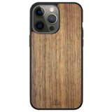 Coque de portable en bois de noyer américain pour iPhone 13 Pro Max