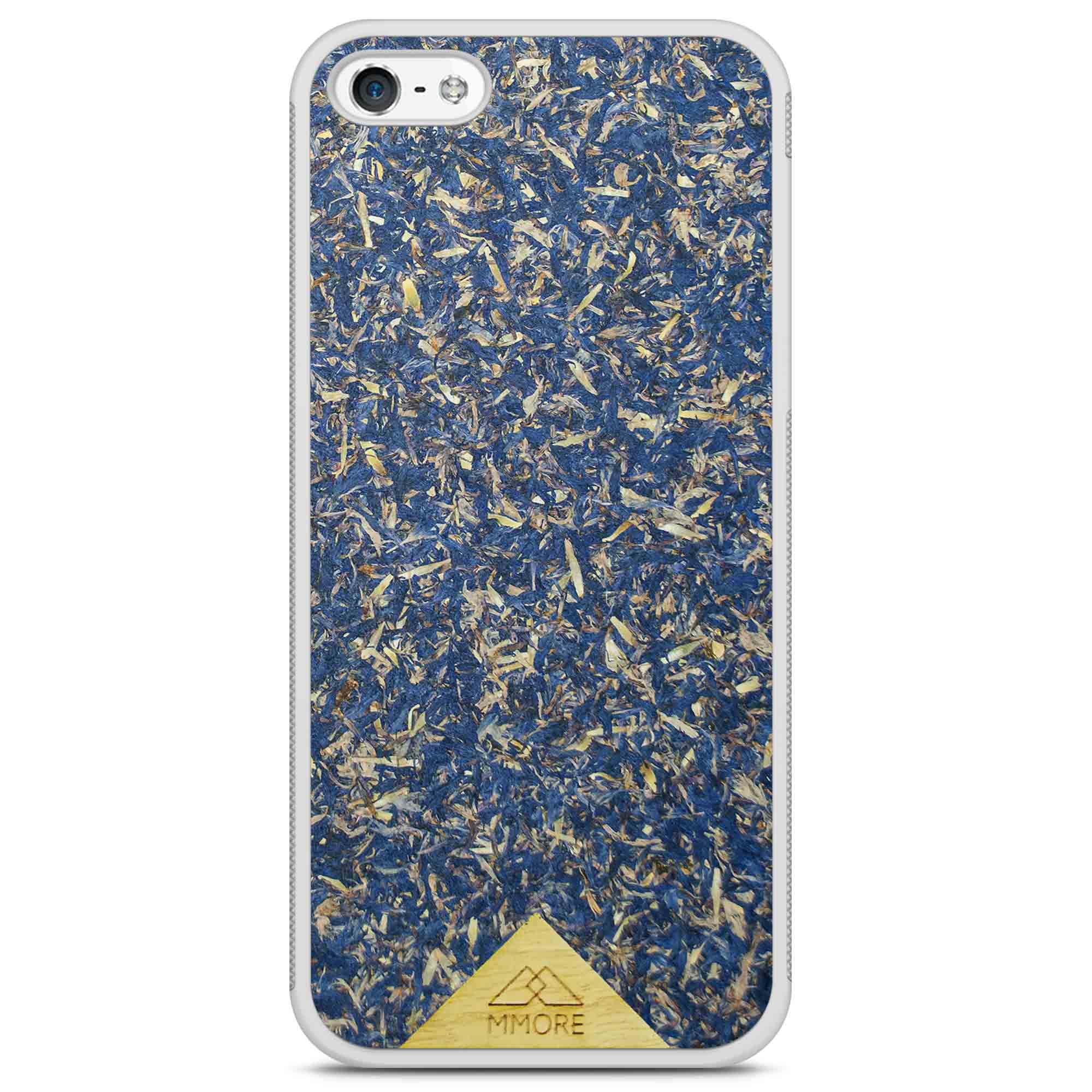 Blaue Kornblume iPhone 5 Weiße Handyhülle
