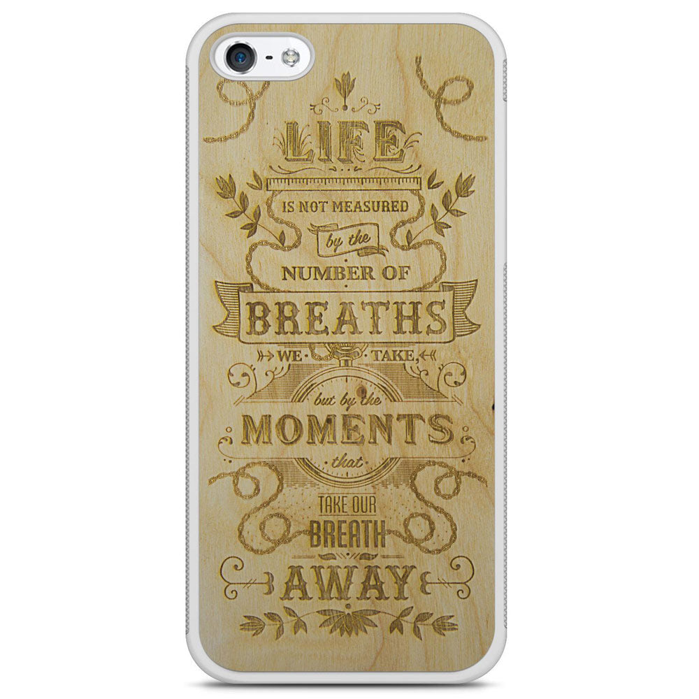 iPhone 7 The Meaning Wood White Phone Case