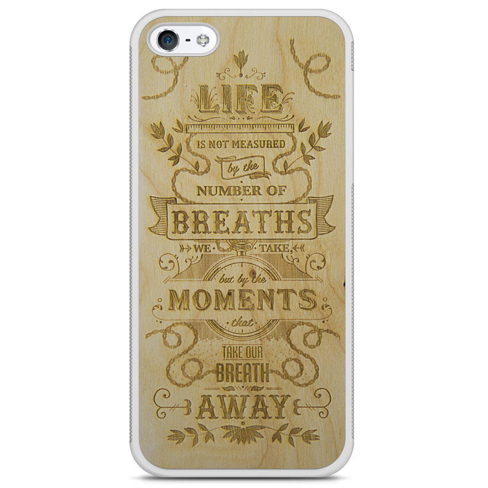 iPhone 7 The Meaning Wood White Phone Case
