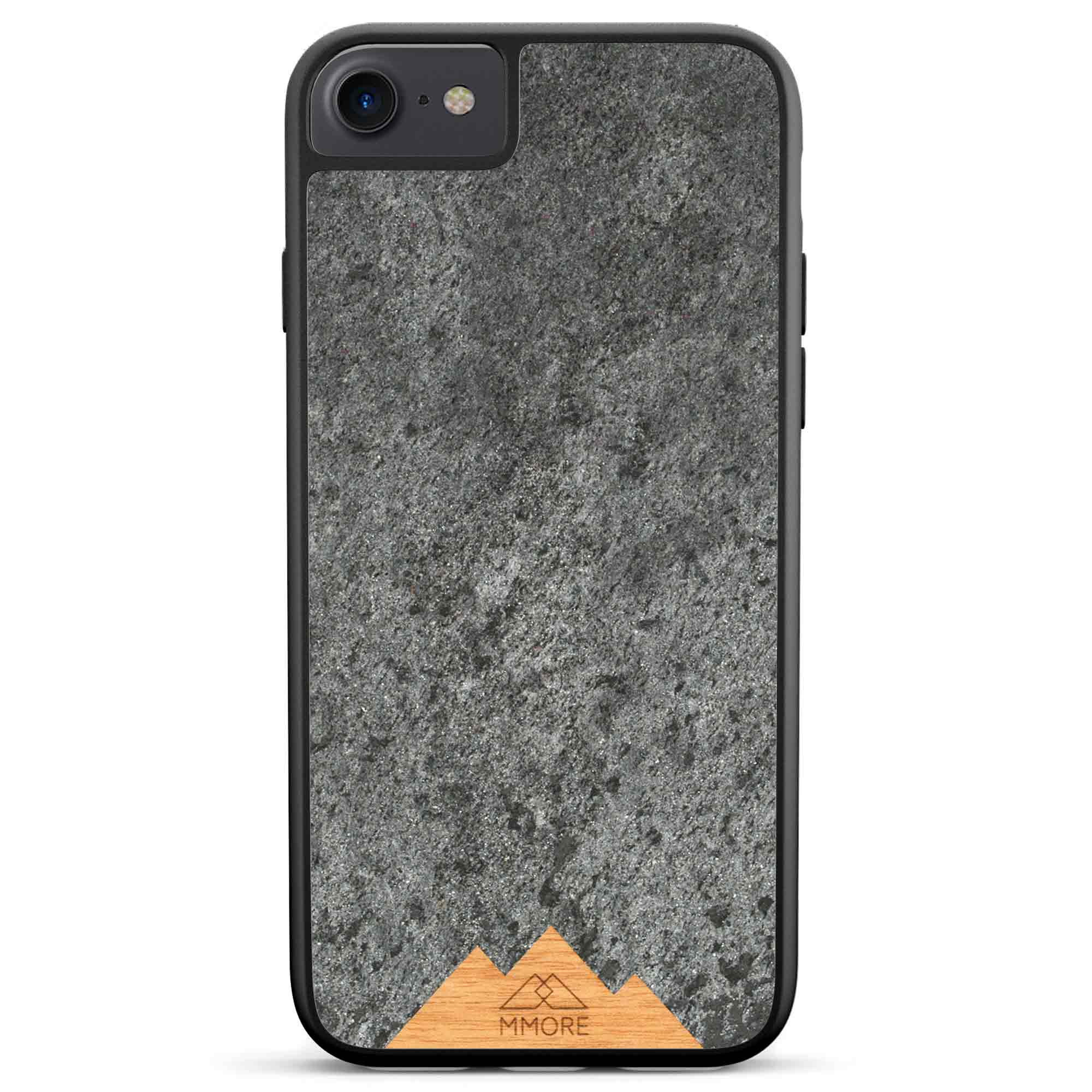 Funda para teléfono con marco negro para iPhone 7 Mountain Stone