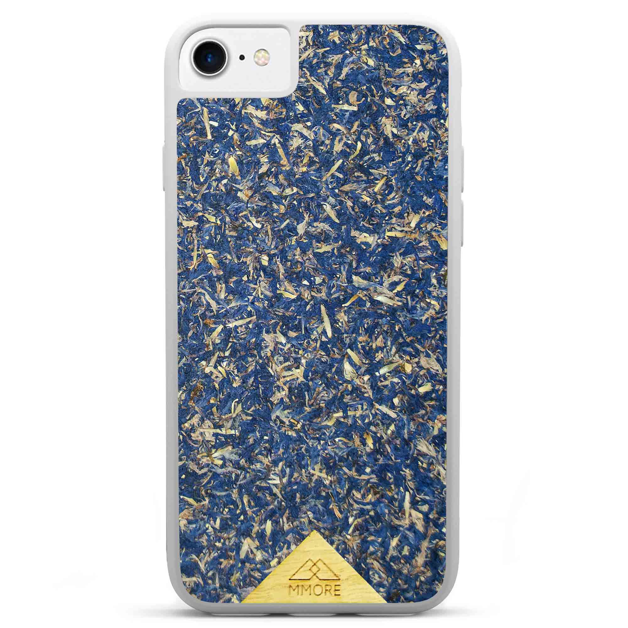 Blaue Kornblume iPhone 7 Weiße Handyhülle