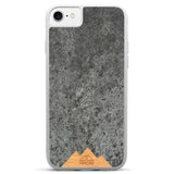 iPhone 7 Handyhülle mit weißem Rahmen Mountain Stone