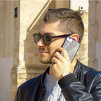Man Talking on the Skeleton Leaves Phone Case