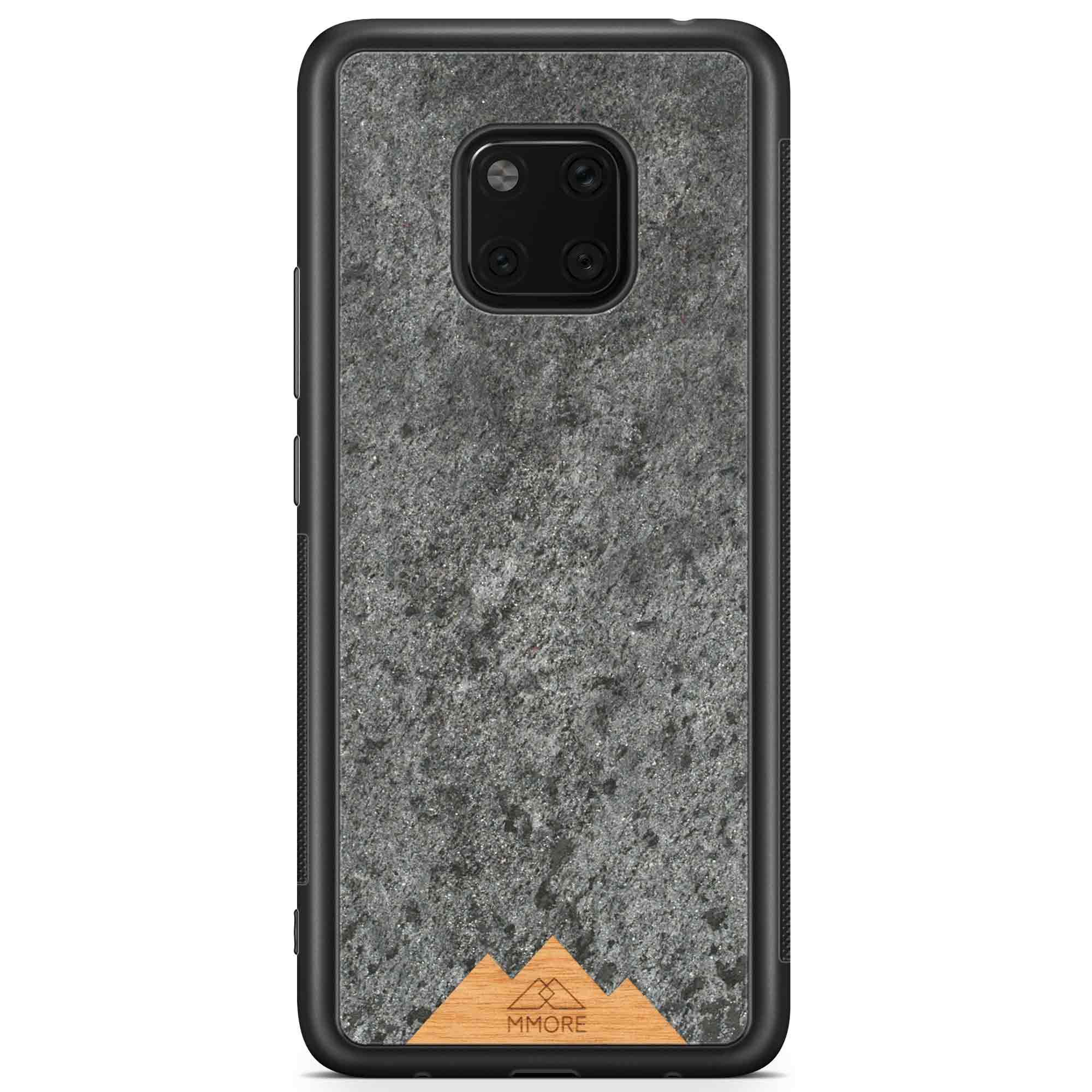 Funda para teléfono con marco negro para Huawei Mate 20 Pro Mountain Stone