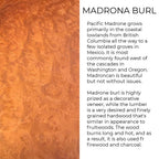 Wood Description Madrona Burl