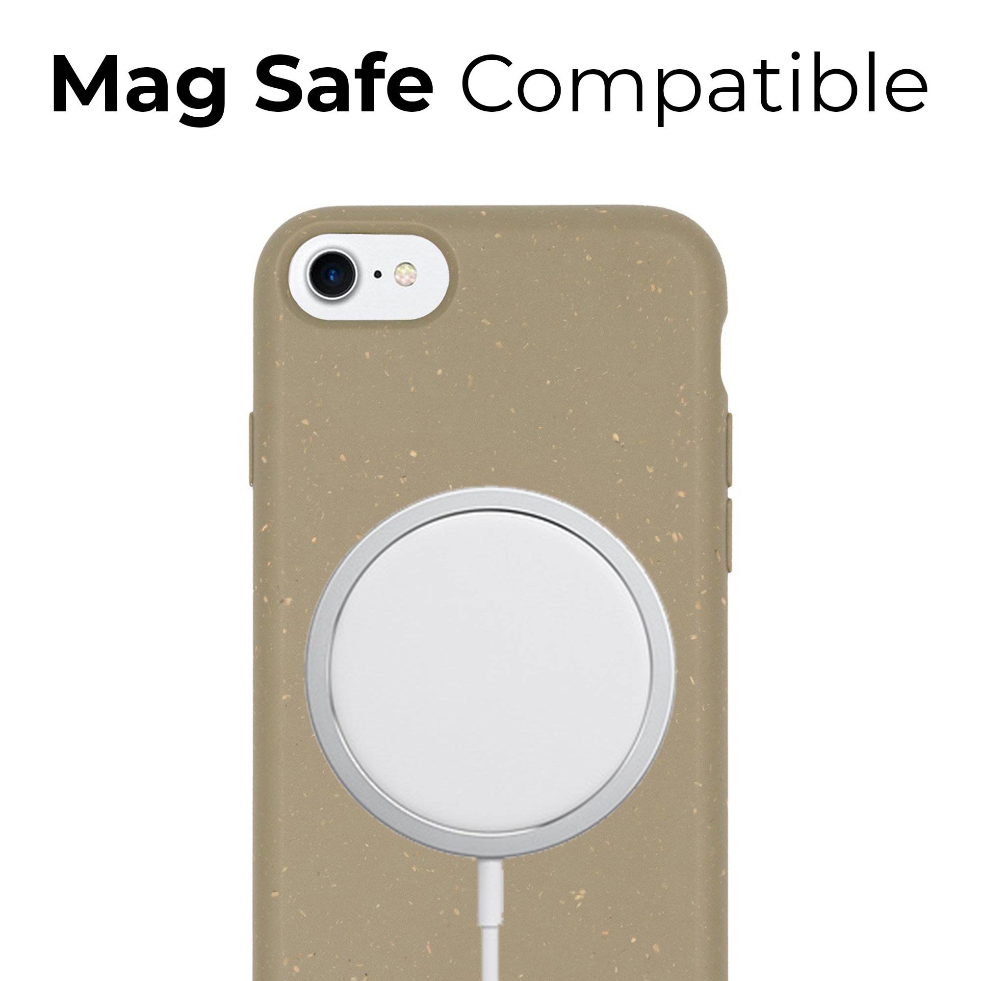 Mag caja de teléfono compatible con carga inalámbrica y segura