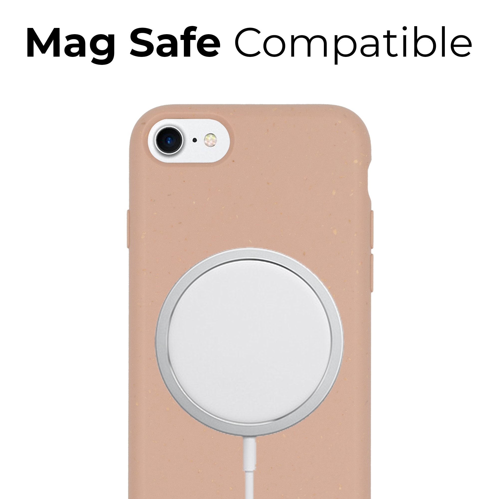 wireless charging biodegradable pink case