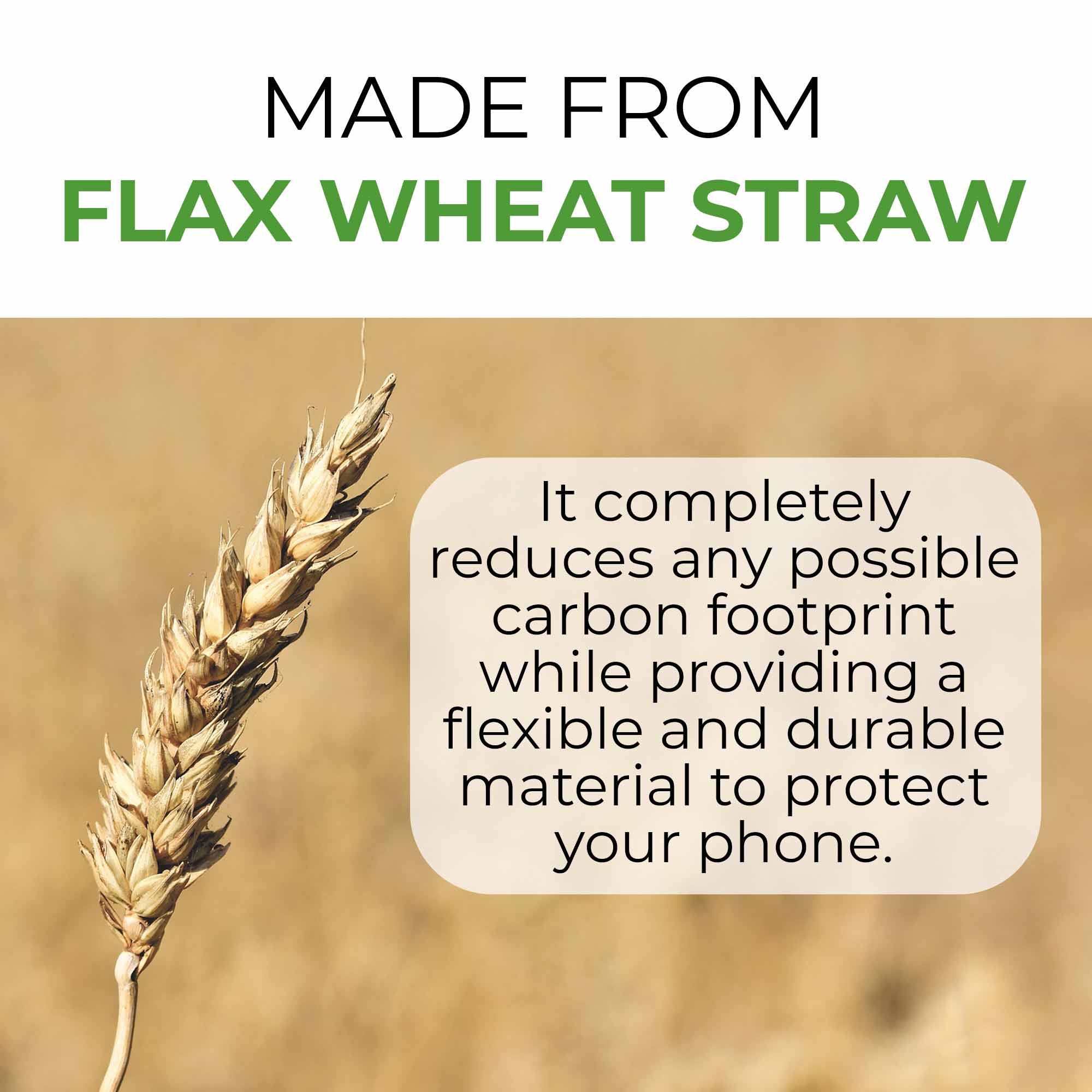 Plant based and made out of flax wheat case
