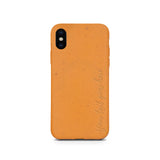 iPhone XS Individuell biologisch abbaubar personalisierter VERticalText Orange