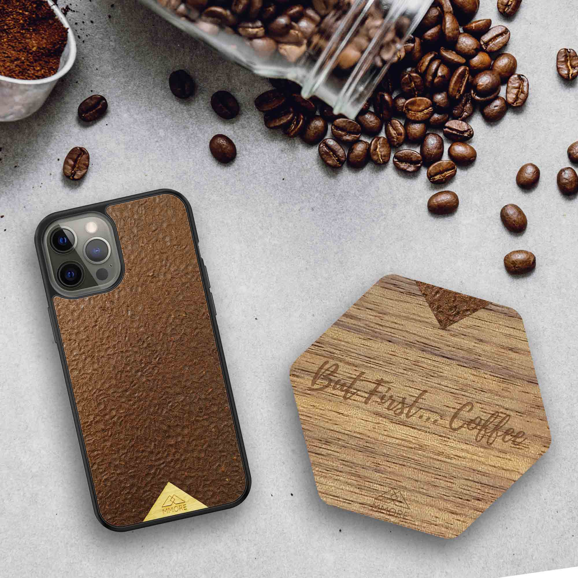 Single PERSONALIZED Wooden Coasters - American Walnut