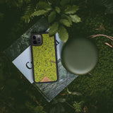 Organic All Natural Forest Moss Phone Case Flatlay