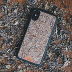 Lavender Case placed on lavender flower buds