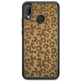 Cheetah Print Wood Phone Case Huawei P20 Lite