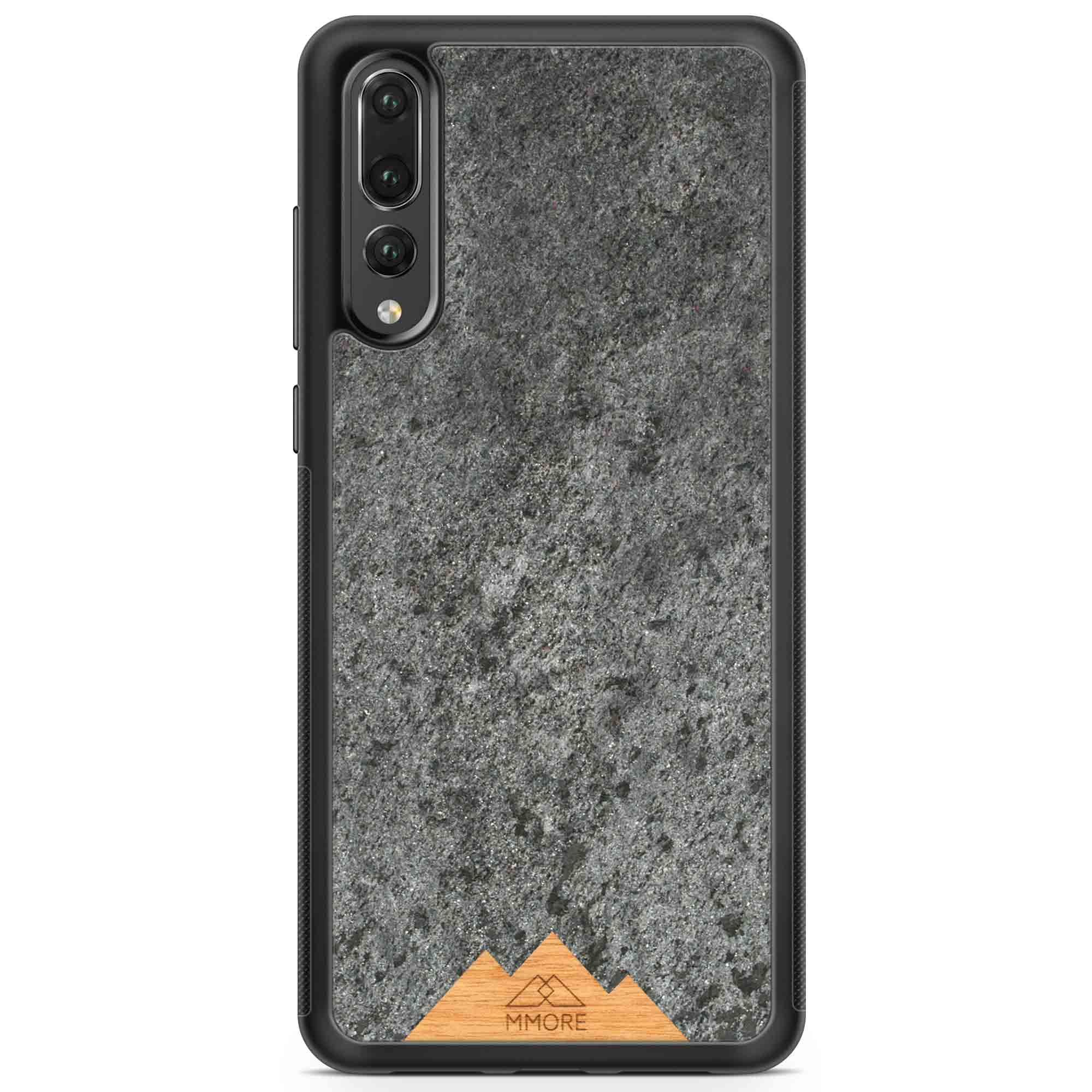 Huawei P20 Pro Black Frame Handyhülle Mountain Stone