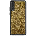 Tribal Mask Huawei P20 Pro Wood Phone Case