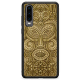 Tribal Mask Huawei P30 Wood Phone Case