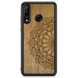Engraved Mandala Wood Phone Case Huawei P30 Lite