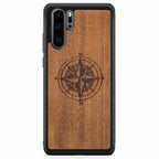 Compass Wood Phone Case Huawei P30 Pro