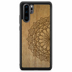 Engraved Mandala Wood Phone Case Huawei P30 Pro