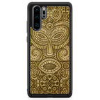 Tribal Mask Huawei P30 Pro Wood Phone Case