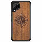Compass Wood Phone Case Huawei P40 Lite
