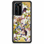Huawei P40 Pro Black Phone Case Crystal Meadow