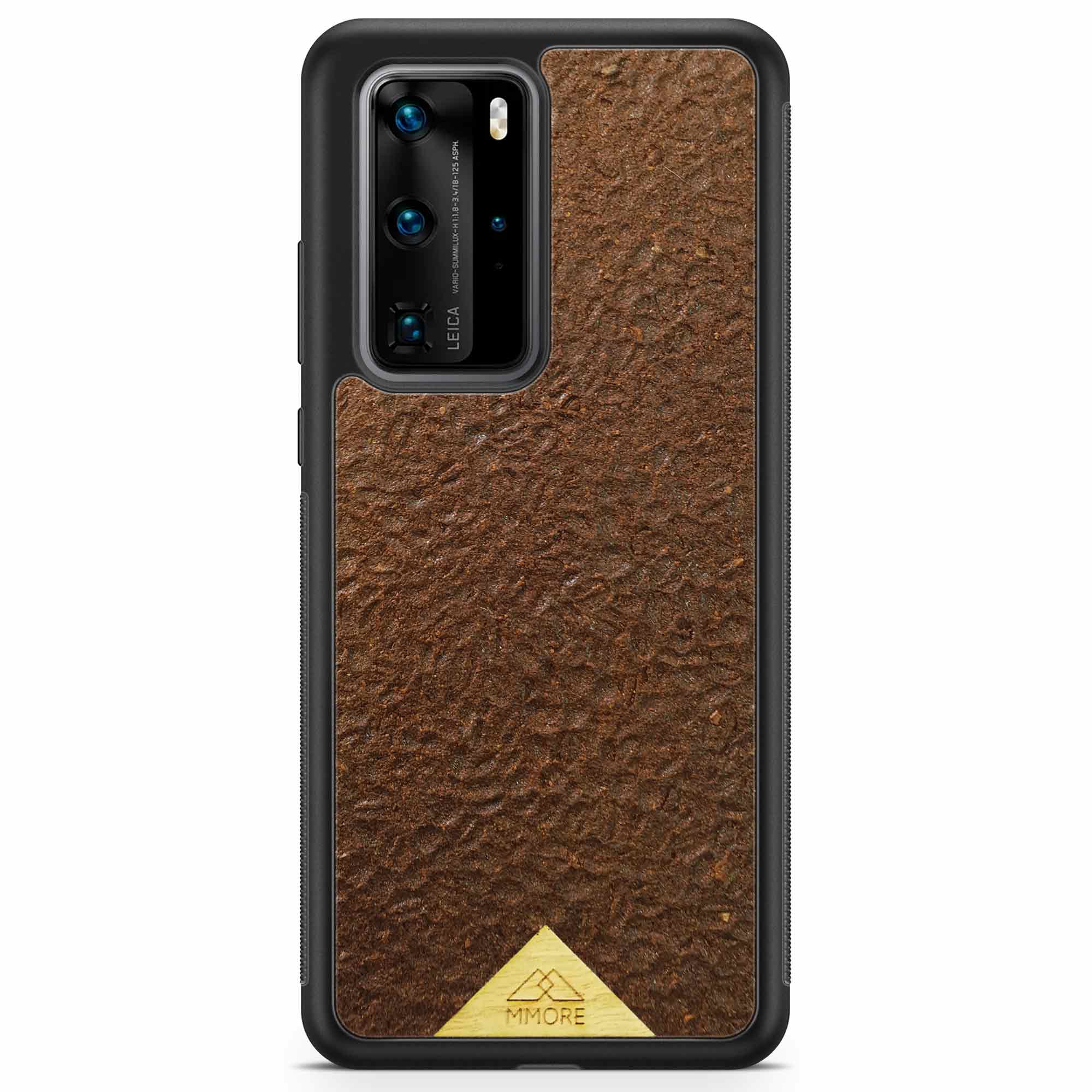 Чехол для телефона кофейного цвета с черной рамкой для Huawei P40 Pro