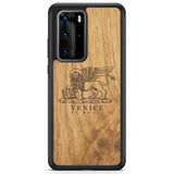 Venice Lion Ancient Wood Phone Case Huawei P40 Pro