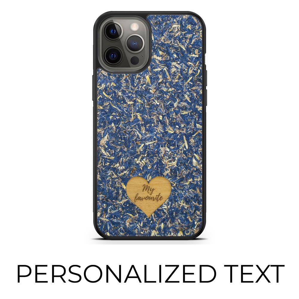 Blauer Kornblume-personalisierter Telefon-Kasten