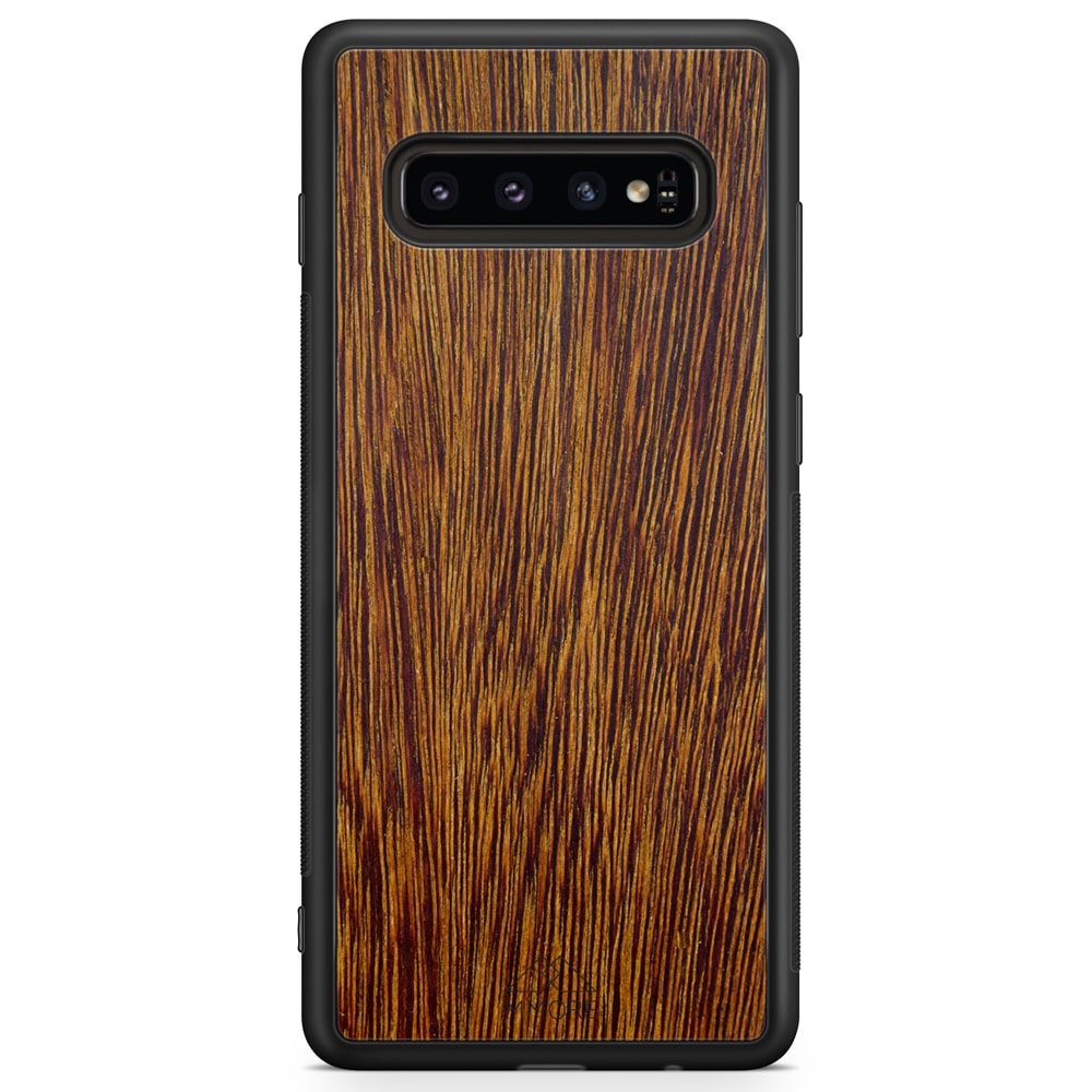 Custodia per cellulare Samsung S10 in legno Sucupira